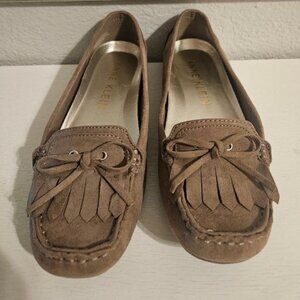 Women's Anne Klein Aknubia Moccasin Loafers Taupe Size 9.5M